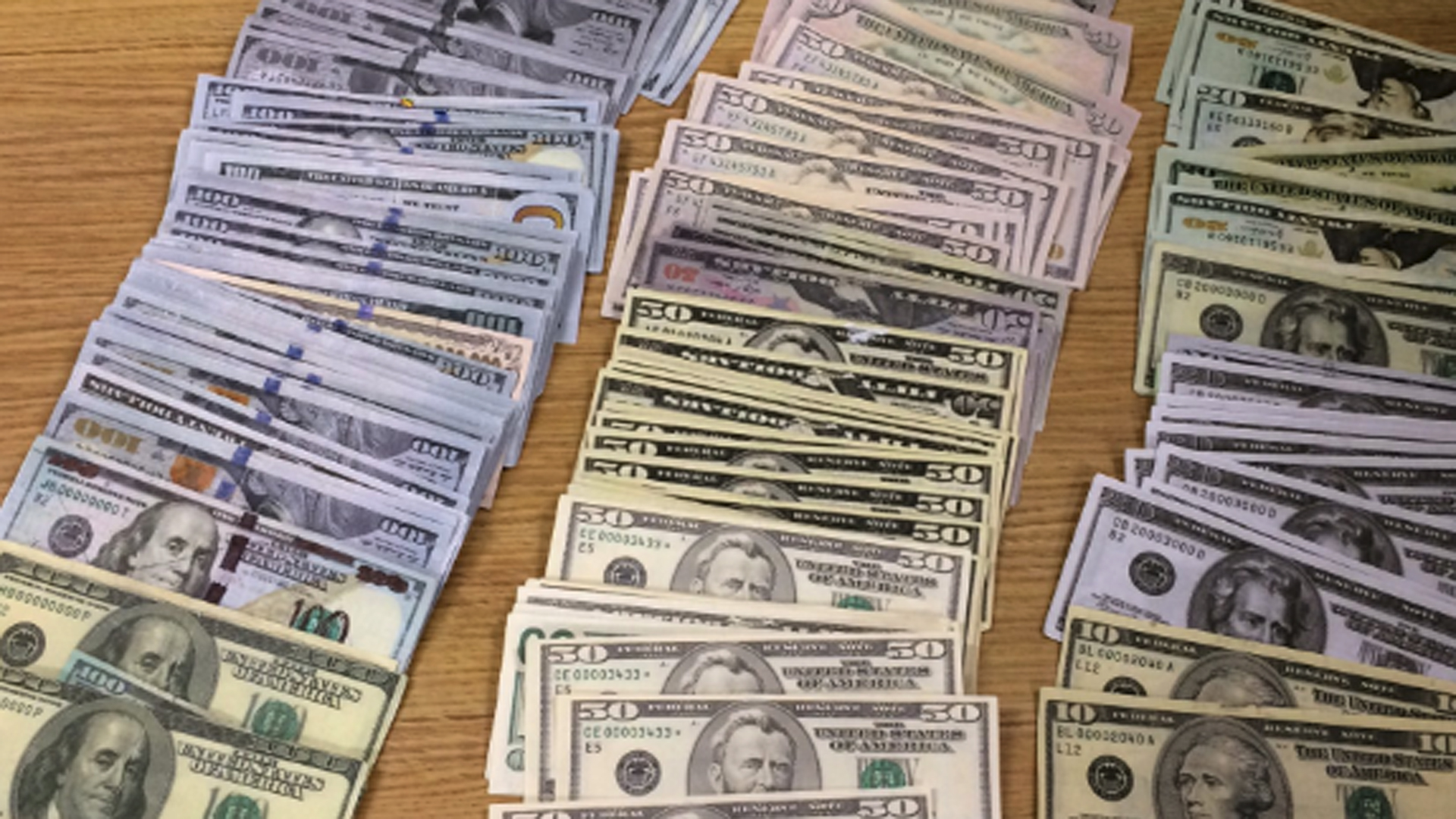 Santa Maria police tweeted a photo of the fake stash of cash on Aug. 31, 2018.