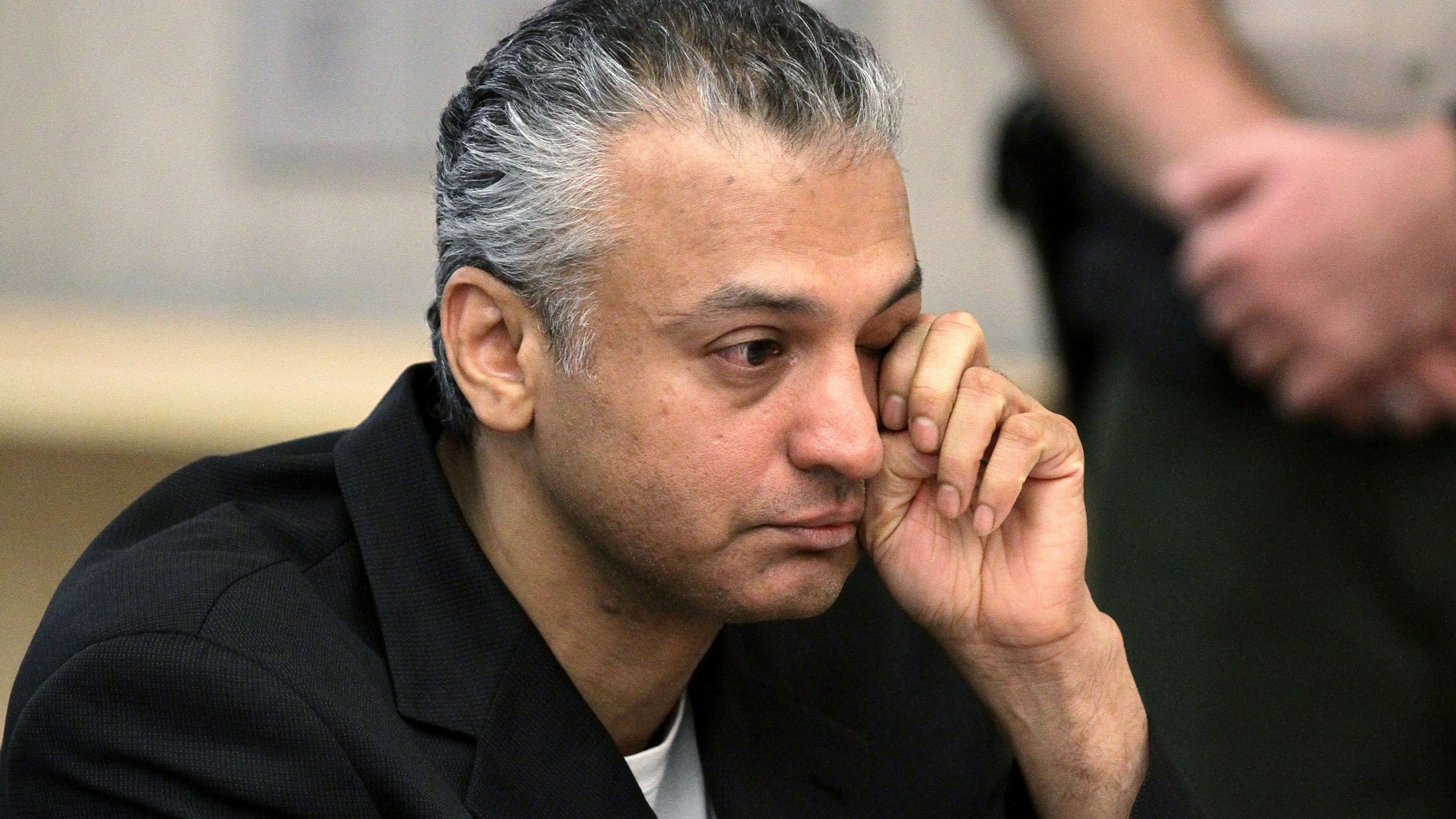 Actor Shelley Malil reacts to the sentence imposed by the judge on Dec.16, 2010 in Vista, California. (Credit: Jerod Harris/Getty Images)