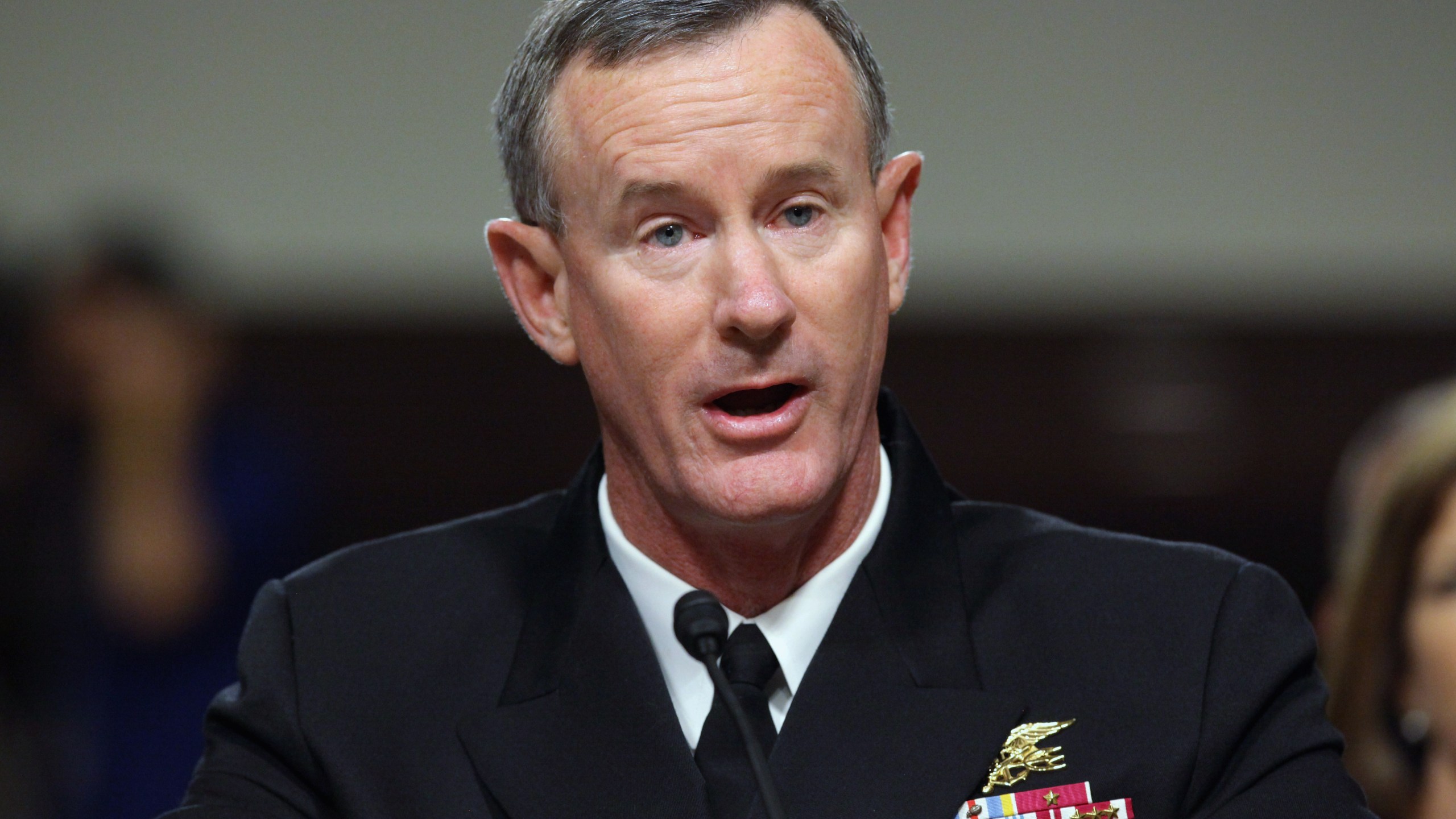 William McRaven testifies during his confirmation hearing before the Senate Armed Services Committee on Capitol Hill on June 28, 2011 in Washington, D.C. (Credit: Chip Somodevilla/Getty Images)