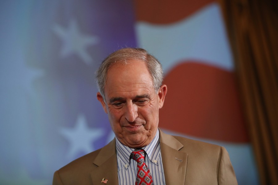 Lanny Davis arrives for a debate with Steve Bannon at Zofin Palace on May 22, 2018 in Prague, Czech Republic. (Credit: Sean Gallup/Getty Images)