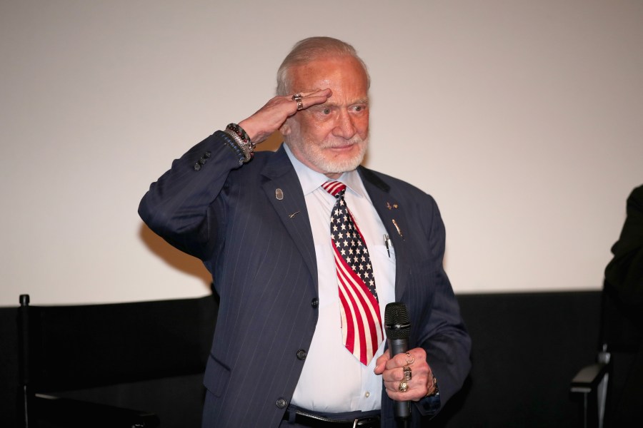 Astronaut Buzz Aldrin at the premiere of The Man Who Unlocked The Universe on June 21, 2018 in West Hollywood, California. (Credit: Christopher Polk/Getty Images)