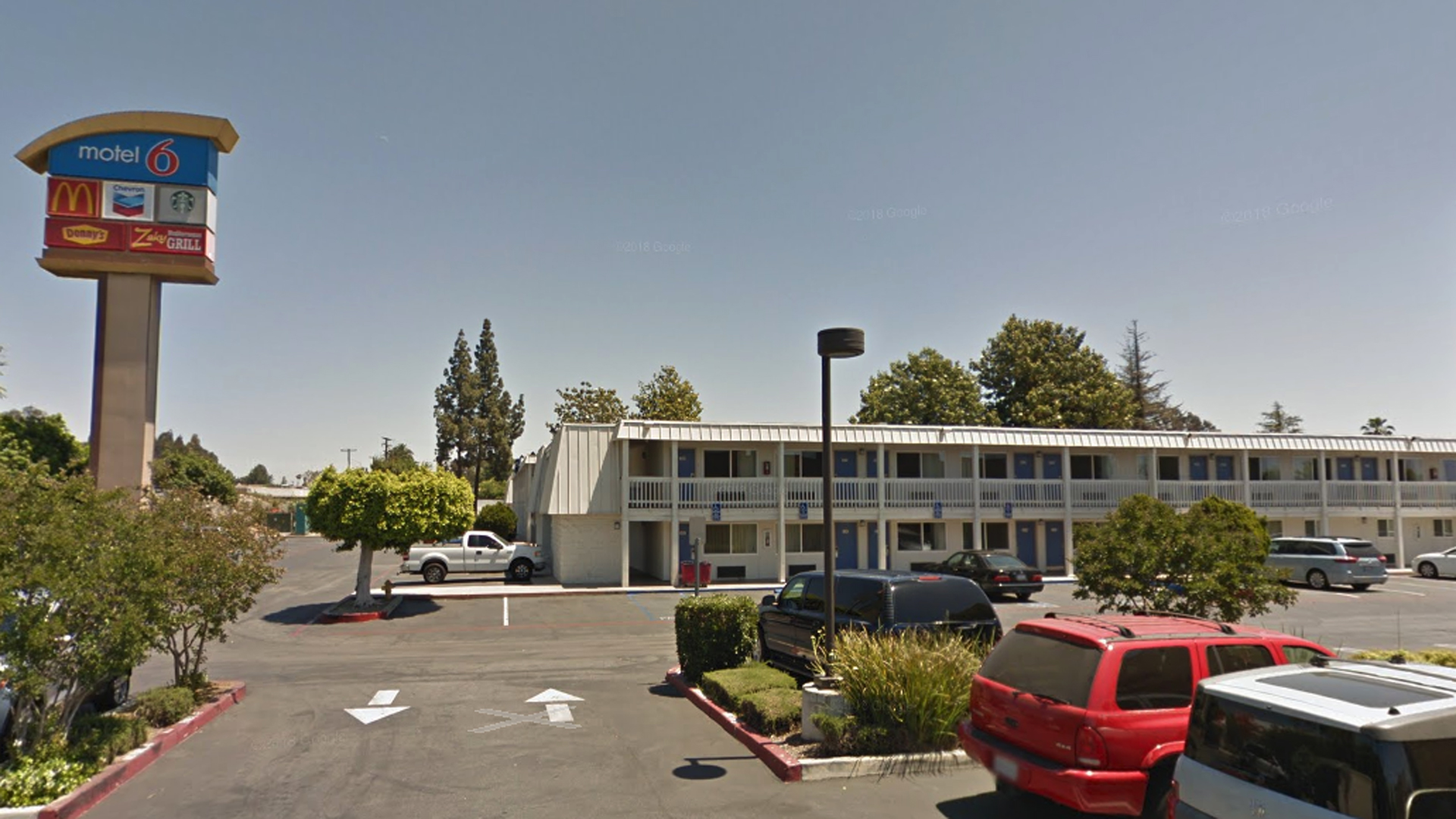 A Motel 6 in Claremont is seen in a Google Maps Street View image from May 2017.