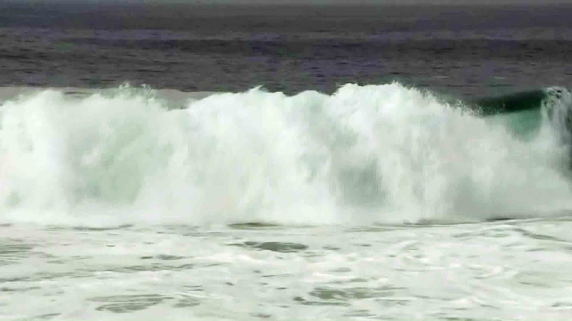 High surf pounds the Los Angeles County coast in this file photo. (Credit: KTLA)