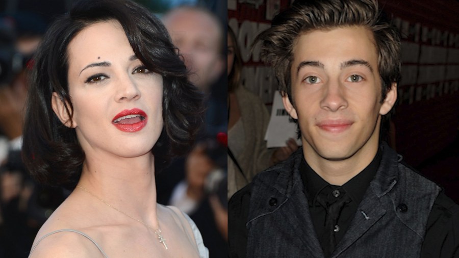 Asia Argento, left, and Jimmy Bennett, are seen in file images. (Credit: Getty Images)