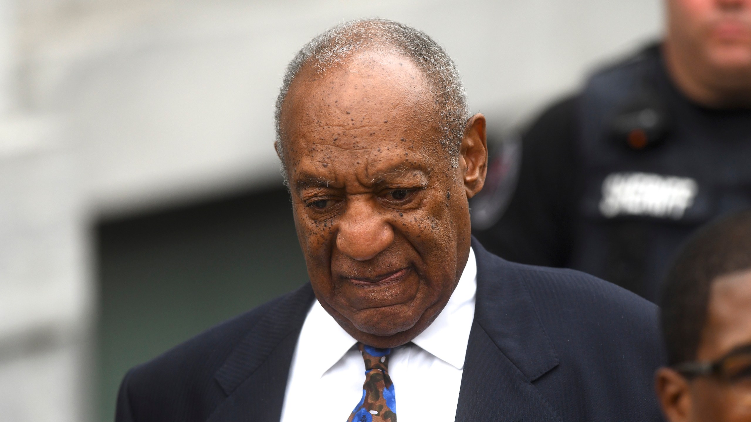 Bill Cosby departs the Montgomery County Courthouse on the first day of sentencing in his sexual assault trial on Sept. 24, 2018 in Norristown, Pennsylvania. (Credit: Mark Makela/Getty Images)