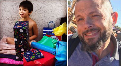 Jayce Cosso, left, and his father John Cosso are seen in undated photos released Sept. 24, 2018, by Modesto police.