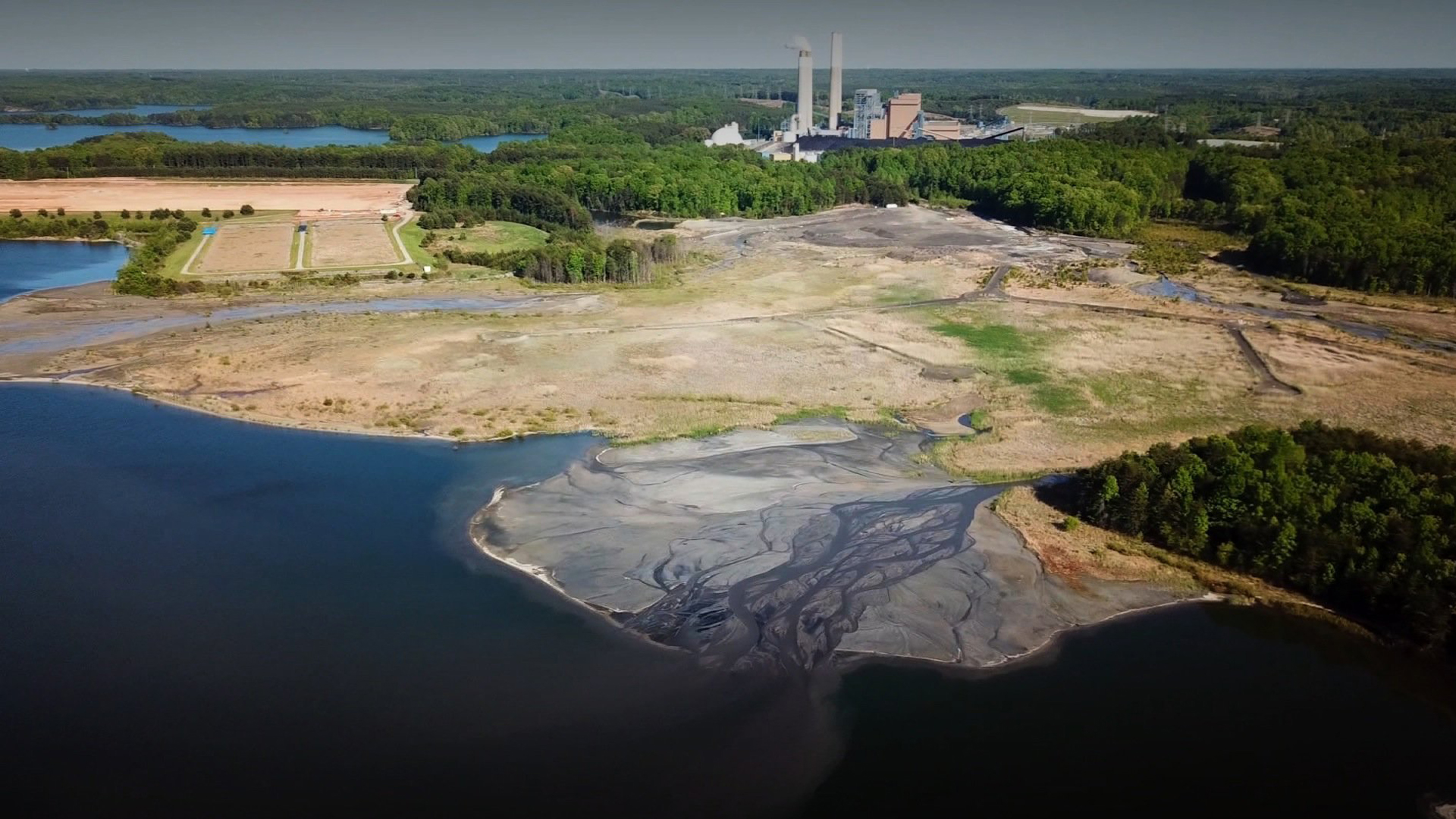 Coal burning power plants create coal ash, one of the largest forms of industrial waste. (Credit: CNN)