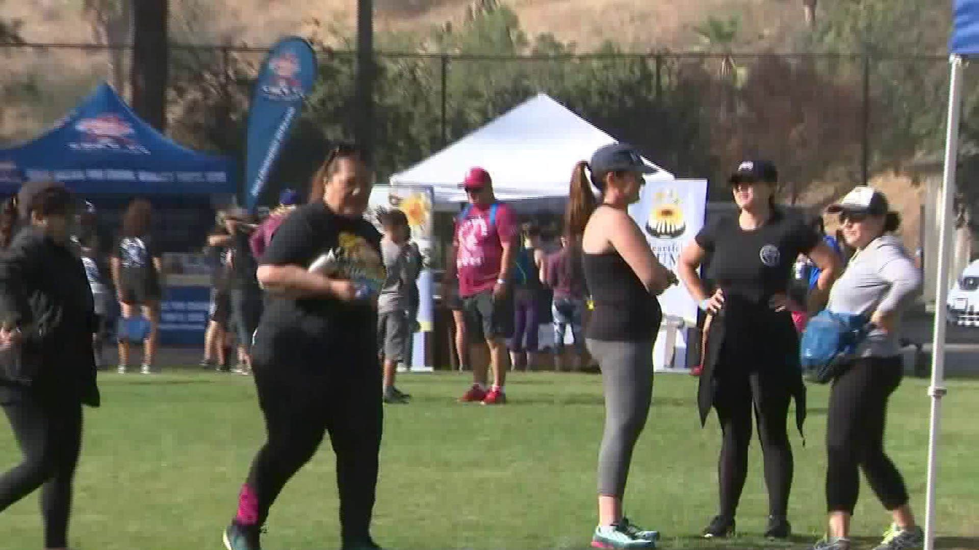 The LAPD hosted the Suicide Prevention 5K Walk in Elysian Park on Sept. 9, 2018. (Credit: KTLA)