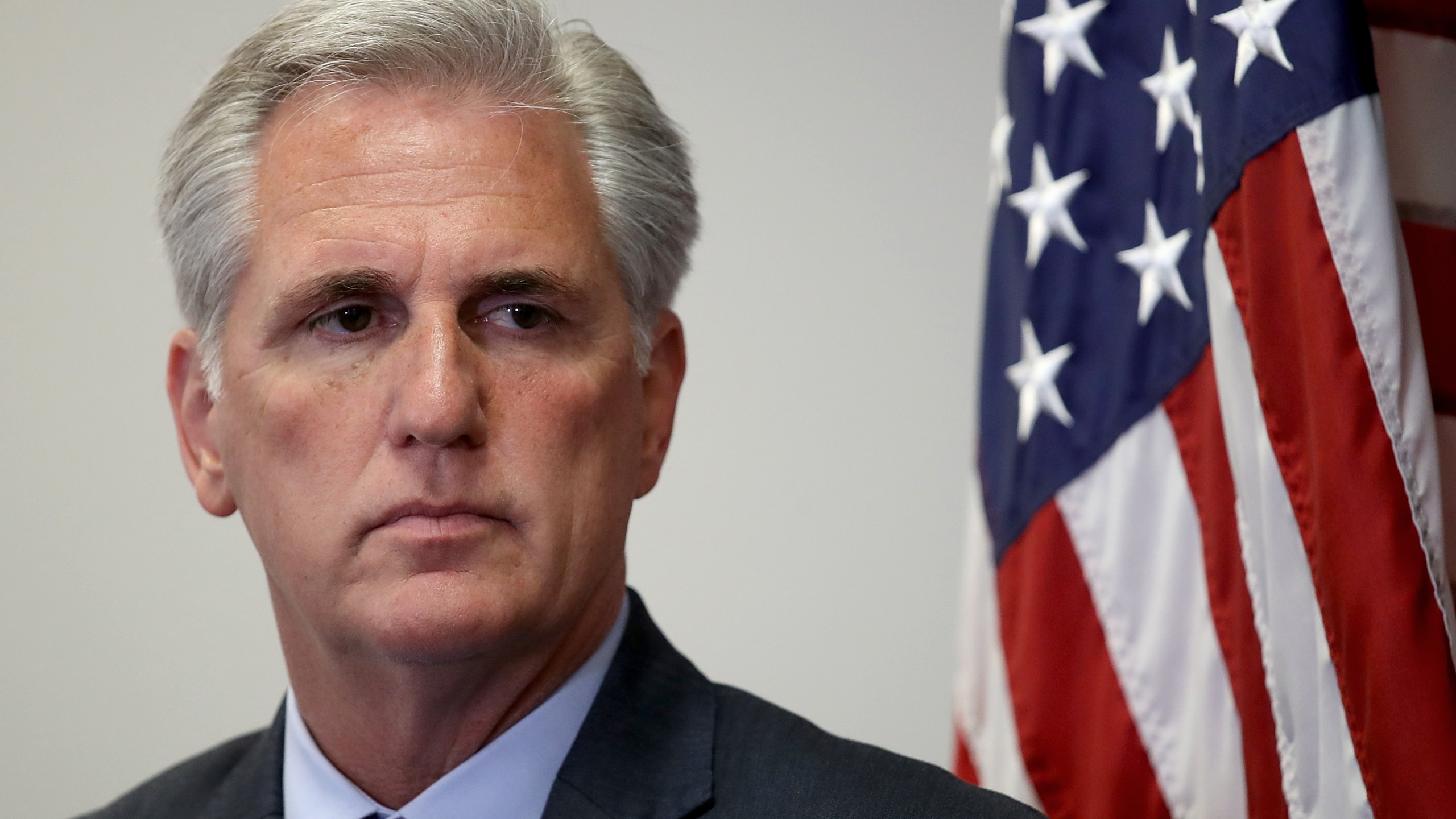 House Majority Leader Kevin McCarthy, R-CA, participates in a weekly press conference with Republican House leaders at the U.S. Capitol July 24, 2018 in Washington, D.C. (Credit: Win McNamee/Getty Images)