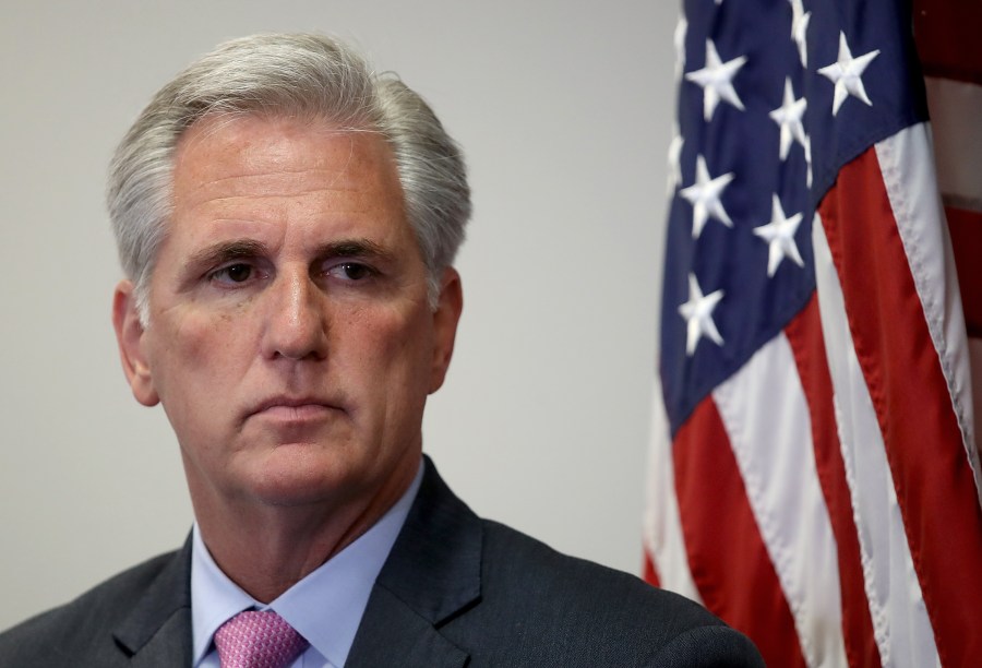 House Majority Leader Kevin McCarthy, R-CA, participates in a weekly press conference with Republican House leaders at the U.S. Capitol July 24, 2018 in Washington, D.C. (Credit: Win McNamee/Getty Images)