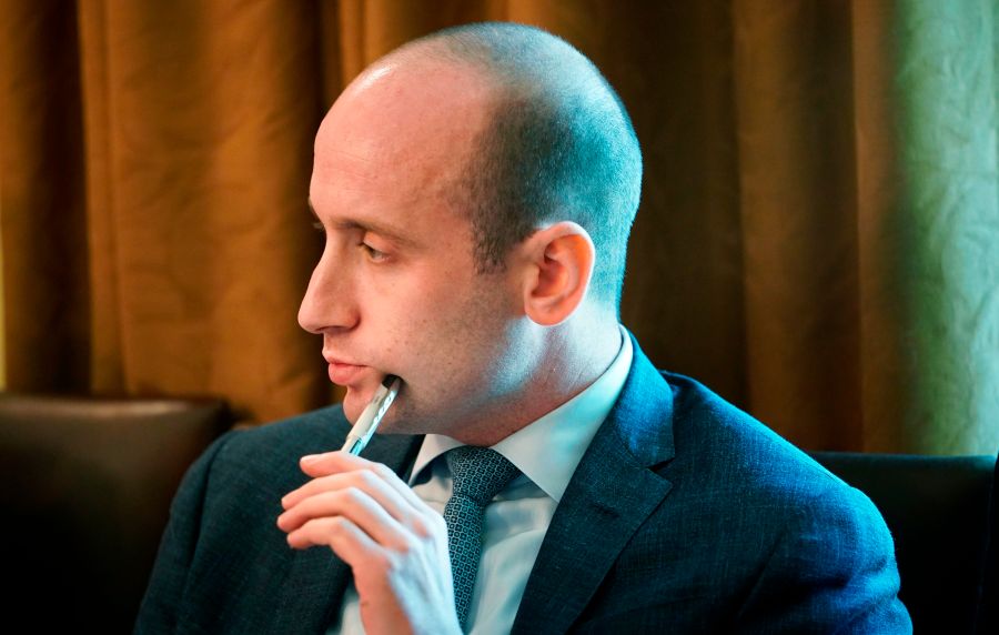 Senior adviser Stephen Miller attends a cabinet meeting at the White House on Aug. 16, 2018. (Credit: MANDEL NGAN/AFP/Getty Images)