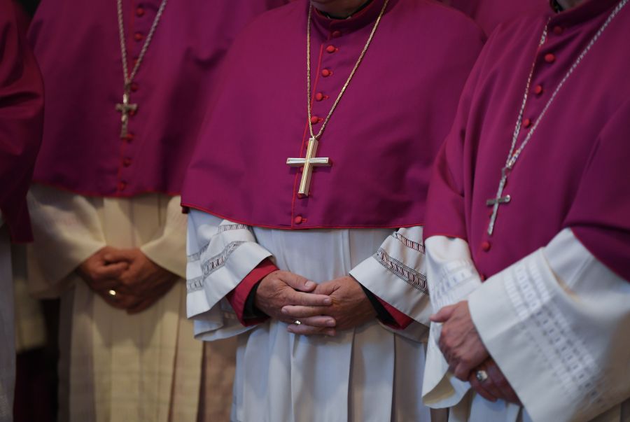 German Bishops take part in the opening mass at the German Bishops' Conference on Sept. 25, 2018, in the cathedral in Fulda, western Germany. - (Credit: ARNE DEDERT/AFP/Getty Images)