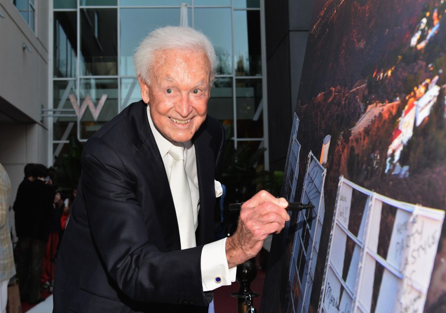 Television host Bob Barker attends The Hollywood Chamber of Commerce & The Hollywood Sign Trust's 90th Celebration of the Hollywood Sign at Drai's Hollywood on Sept. 19, 2013. (Credit: Alberto E. Rodriguez / Getty Images)