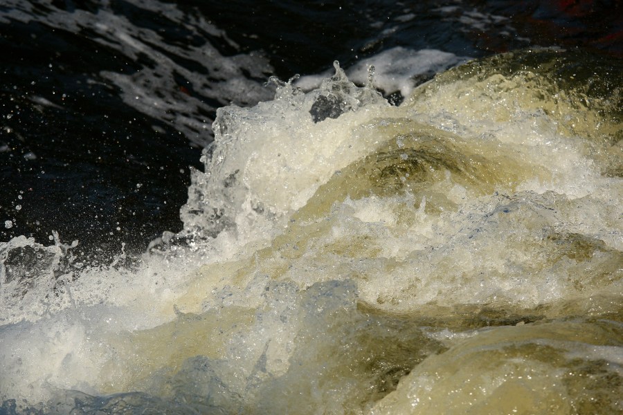 Fast-moving water is shown in this file photo from May 30, 2009. (Credit: Richard Heathcote/Getty Images)