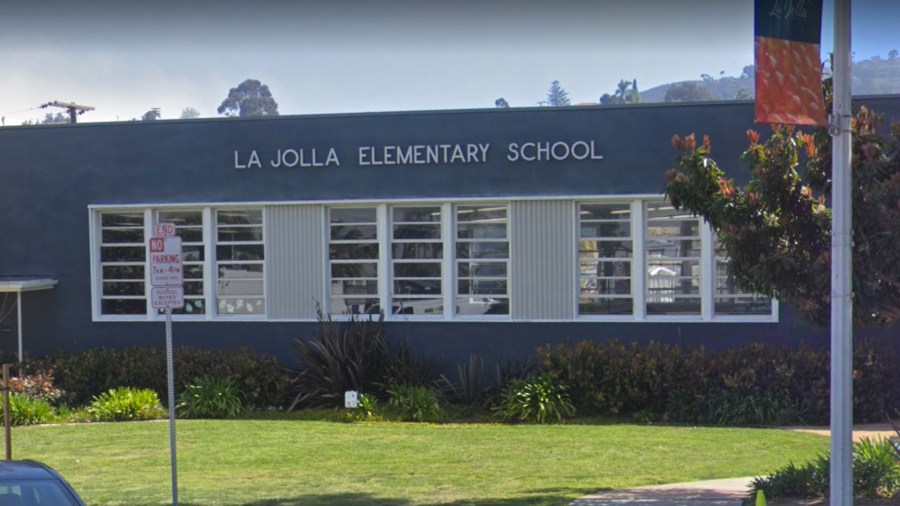 La Jolla Elementary School is seen in this Google Maps street image.