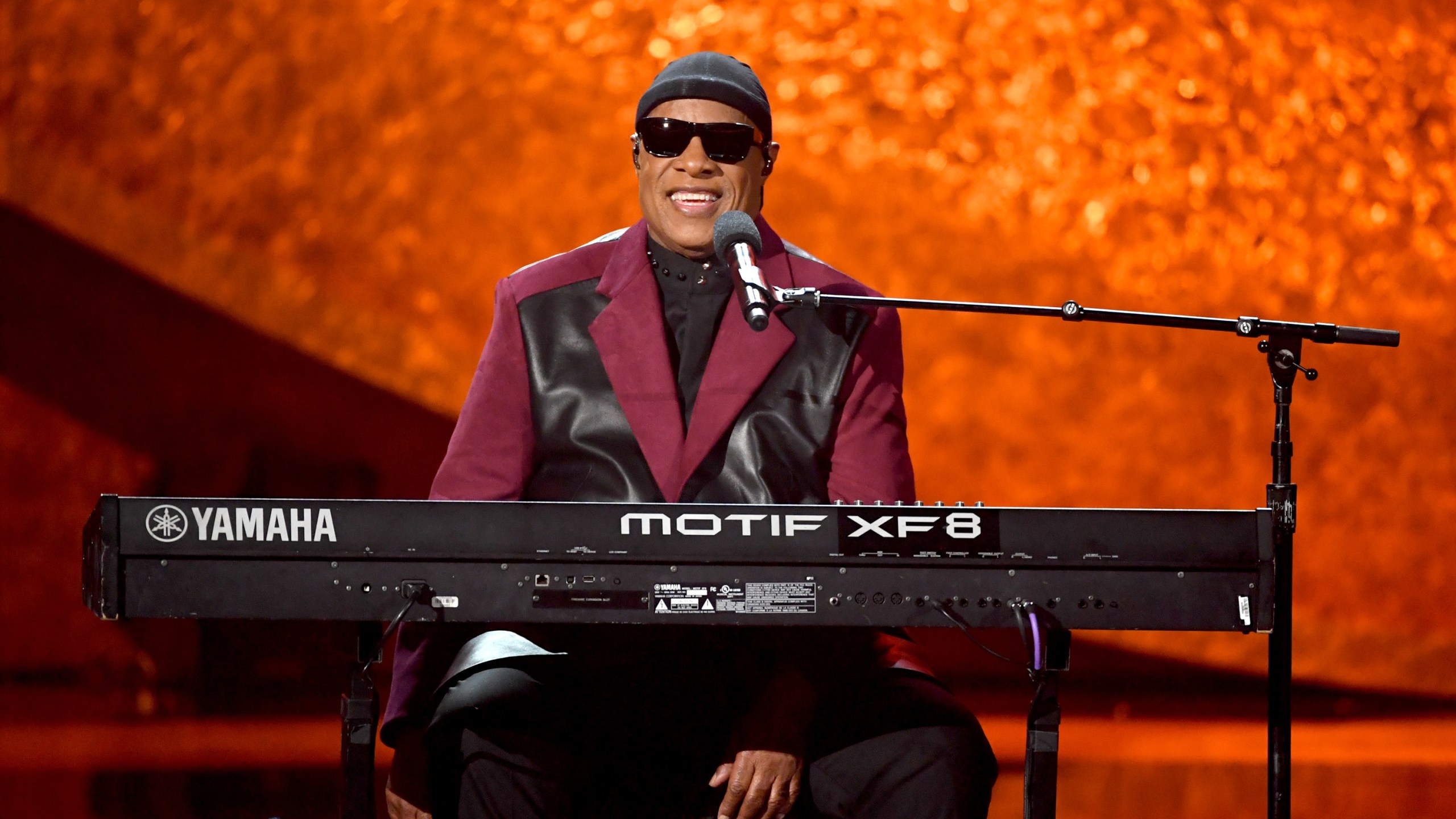 Stevie Wonder performs onstage at Q85: A Musical Celebration for Quincy Jones at the Microsoft Theatre in Los Angeles on Sept. 25, 2018. (Credit: Kevin Winter / Getty Images)