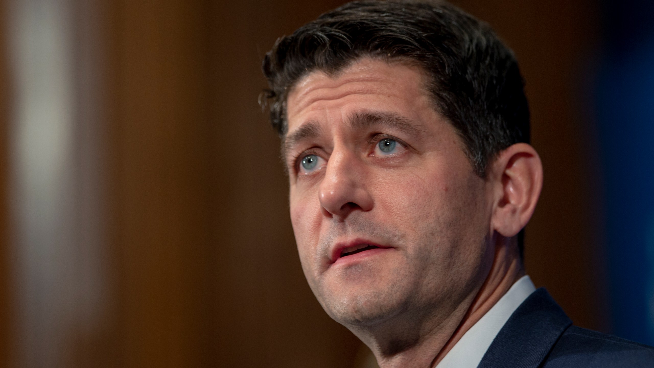 Speaker of the House Paul Ryan (R-WI) speaks at the National Press Club on Oct. 8, 2018. (Credit: Tasos Katopodis/Getty Images)