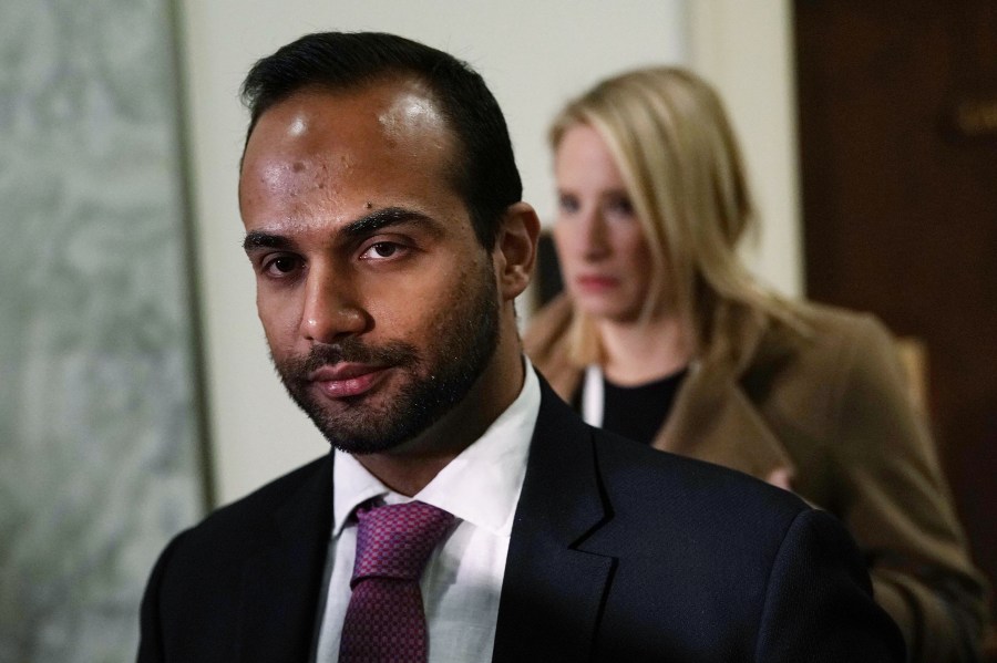 Former Trump campaign adviser George Papadopoulos arrives at a closed-door hearing before the House Judiciary and Oversight Committee on Oct. 25, 2018. (Credit: Alex Wong/Getty Images)