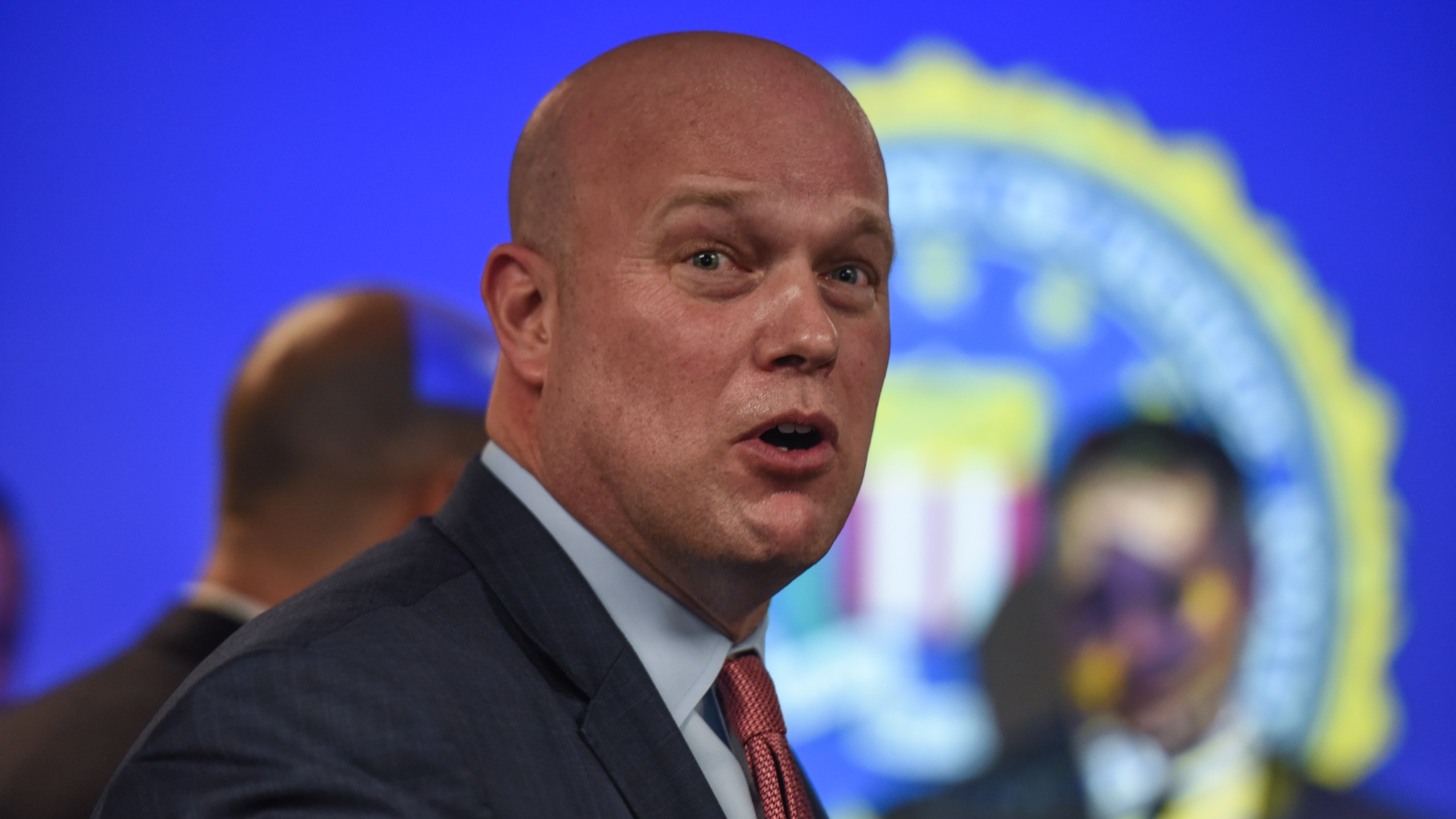 Acting Attorney General Matthew Whitaker delivers remarks to the Joint Terrorism Task Force on Nov. 21, 2018 in New York City. (Credit: Stephanie Keith/Getty Images)