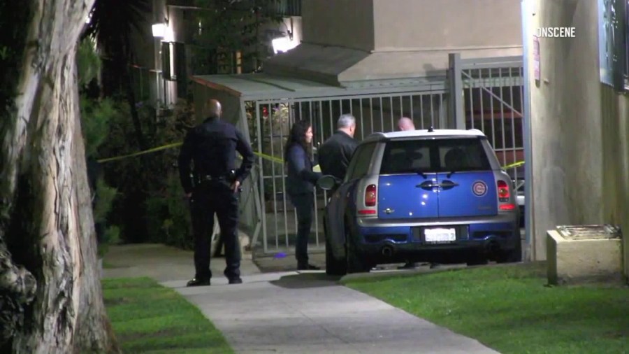 Police investigate a fatal stabbing in Baldwin Hills on Nov. 22, 2018. (Credit: OnScene)