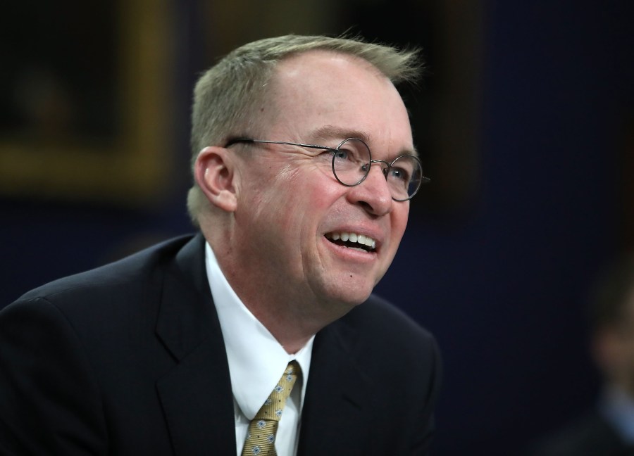 Mick Mulvaney testifies during a House Appropriations Committee hearing on Capitol Hill on April 18, 2018 in Washington, D.C. (Credit: Mark Wilson/Getty Images)