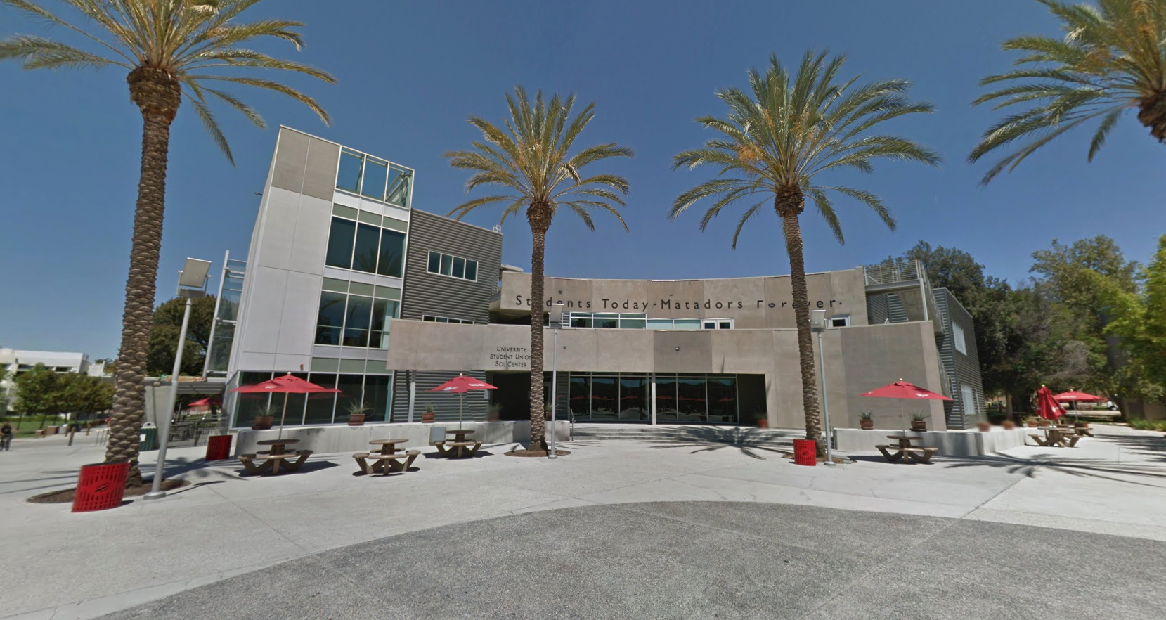 The University Student Union Sol Center at Cal State Northridge, which houses the Pride Center, is seen in a Google Maps Street View image from July 2015.