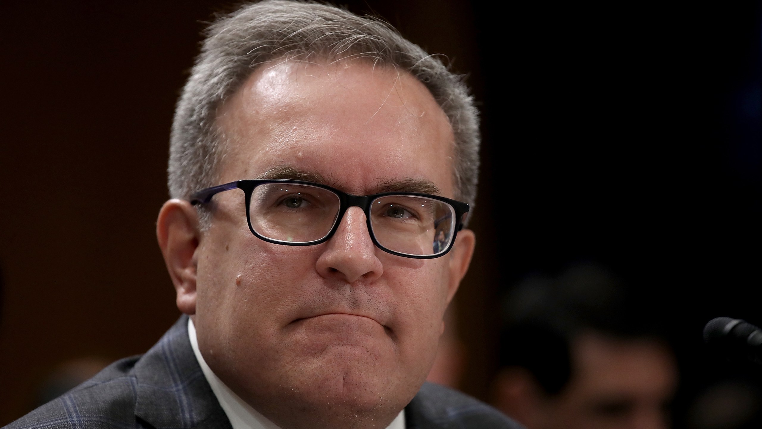 Acting EPA Administrator Andrew Wheeler testifies before the Senate Environment and Public Works Committee August 1, 2018 in Washington, DC. (Credit: Win McNamee/Getty Images)