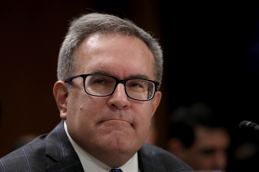 Acting EPA Administrator Andrew Wheeler testifies before the Senate Environment and Public Works Committee August 1, 2018 in Washington, DC. (Credit: Win McNamee/Getty Images)