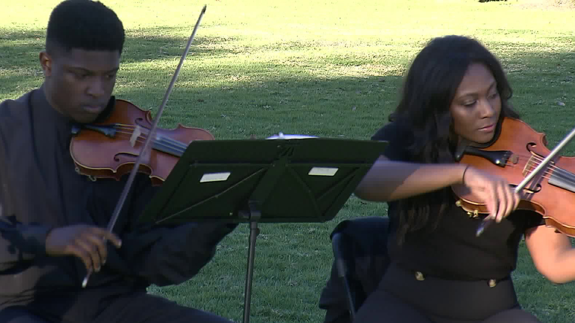 The Inner City Youth Orchestra of Los Angeles performs in Pasadena on Dec. 30, 2018. (Credit: KTLA)