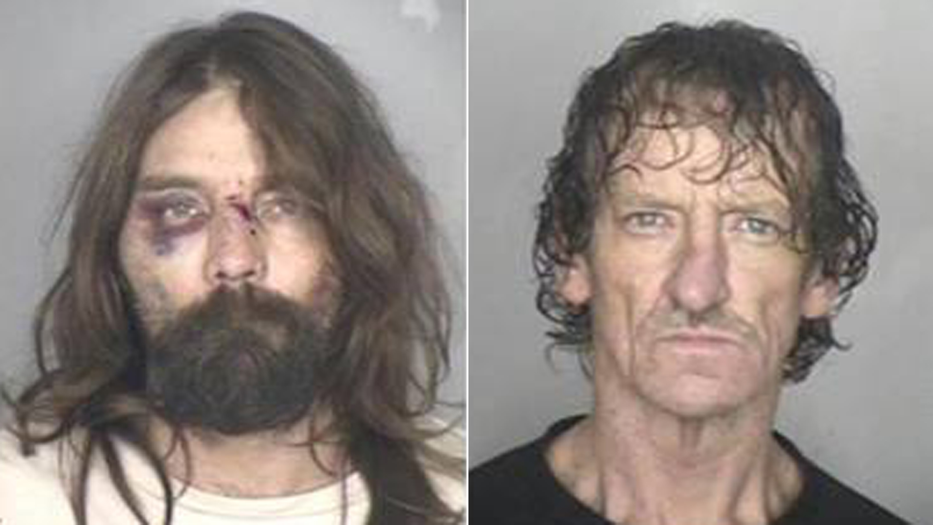 Kenneth Wayne Zimmerman and David Eugene Blood are seen in booking photos released by the Butte County Sheriff's Office on Jan. 29, 2019.