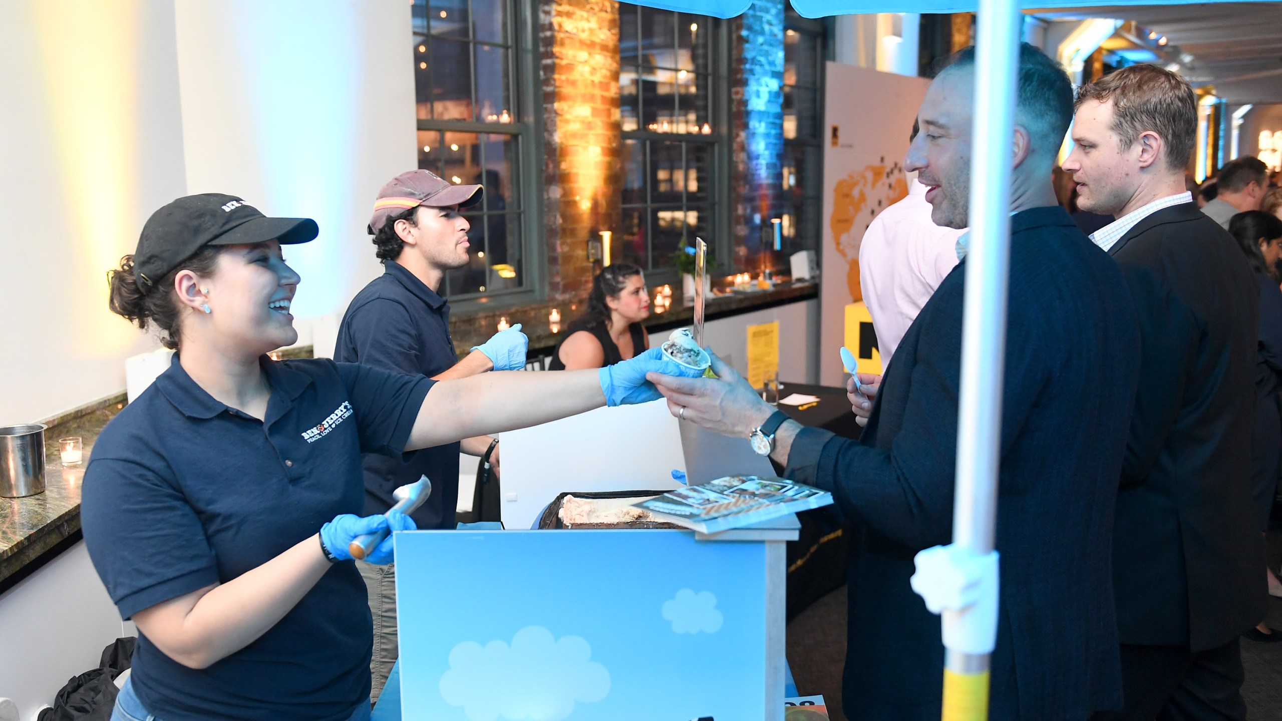 Ben & Jerry's is served during the IRC GenR: NY Force For Change Summer Party on July 17, 2018 in New York City. (Credit: Nicholas Hunt/Getty Images for International Rescue Committee)