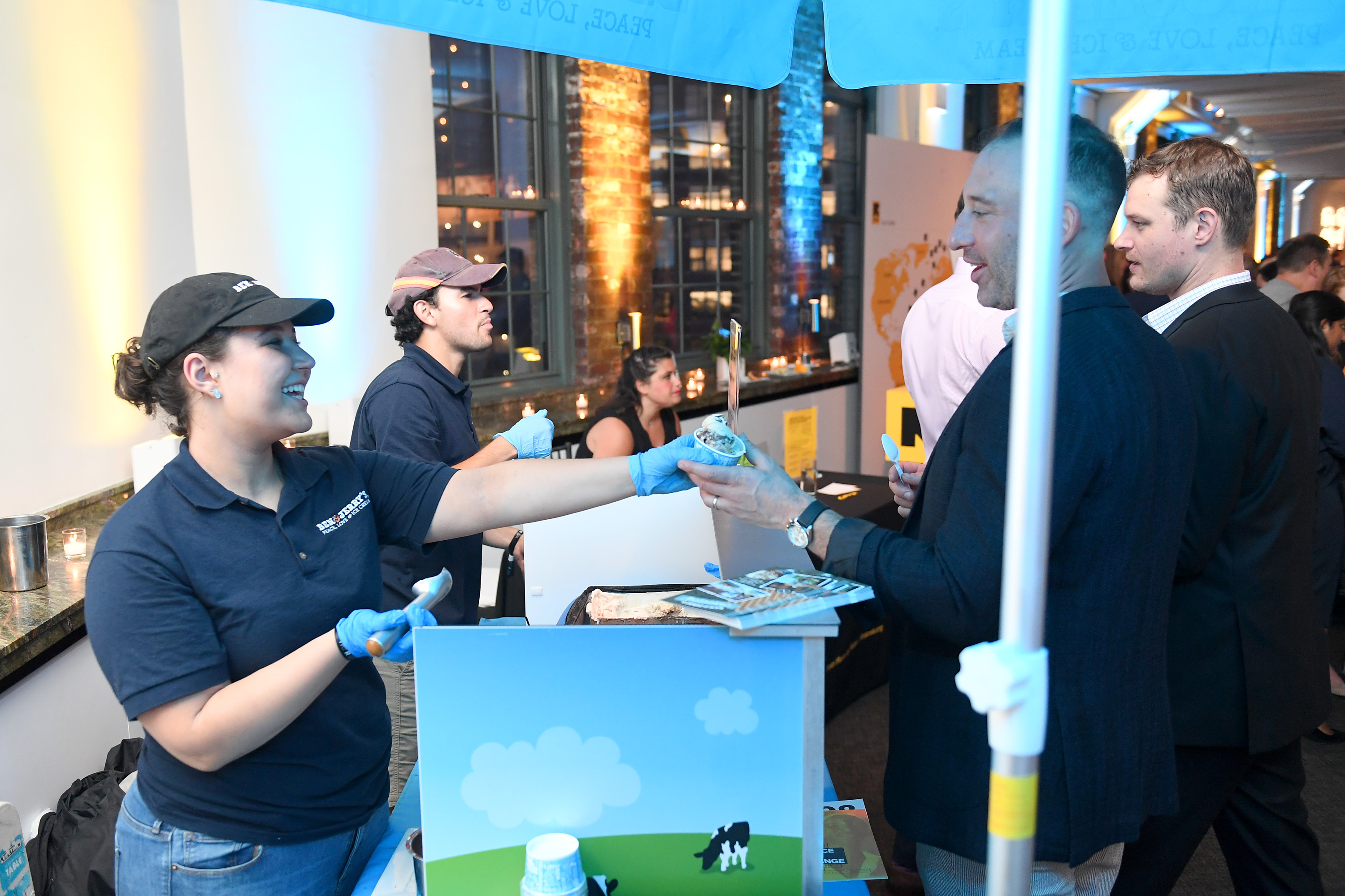 Ben & Jerry's is served during the IRC GenR: NY Force For Change Summer Party on July 17, 2018 in New York City. (Credit: Nicholas Hunt/Getty Images for International Rescue Committee)