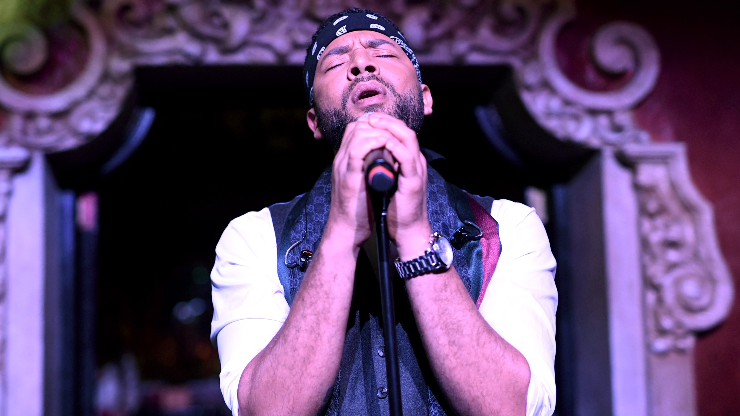 Jussie Smollett performs onstage during amfAR's Dance2Cure event at Bardot in Hollywood on Dec. 1, 2018. (Credit: Emma McIntyre / Getty Images)