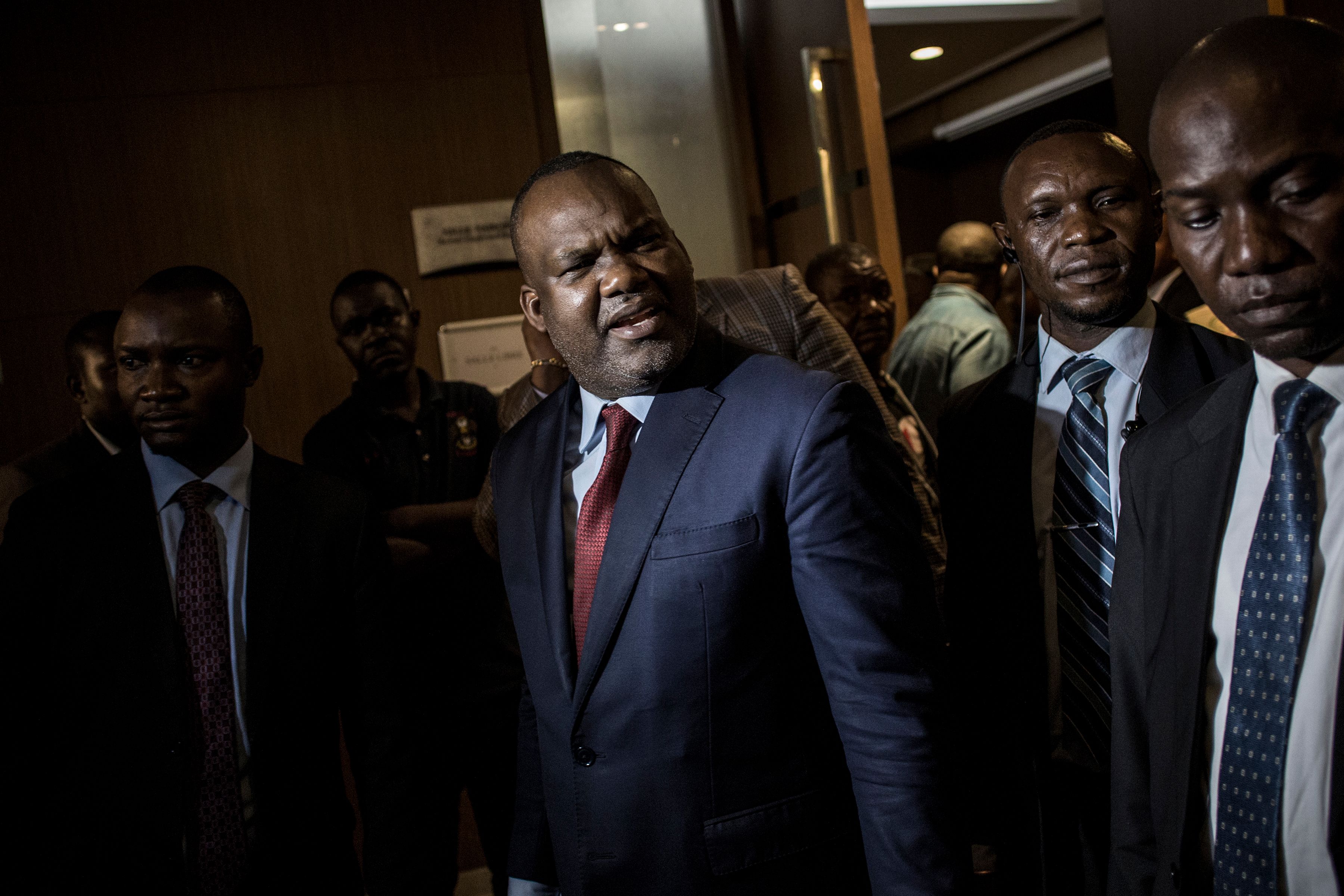 President of the National Independent Electoral Commission Corneille Nangaa leaves a joint meeting with the main presidential candidates and the African Union on Jan. 2, 2019, in Kinshasa. (Credit: John Wessels/AFP/Getty Images)