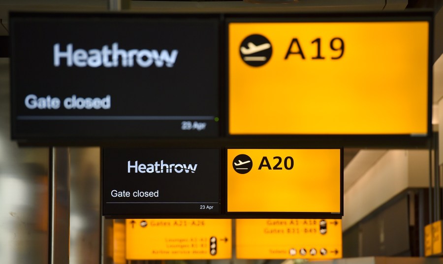 Terminal tw ois seen at Heathrow Airport on April 23, 2014. (Credit: BEN STANSALL/AFP/Getty Images)