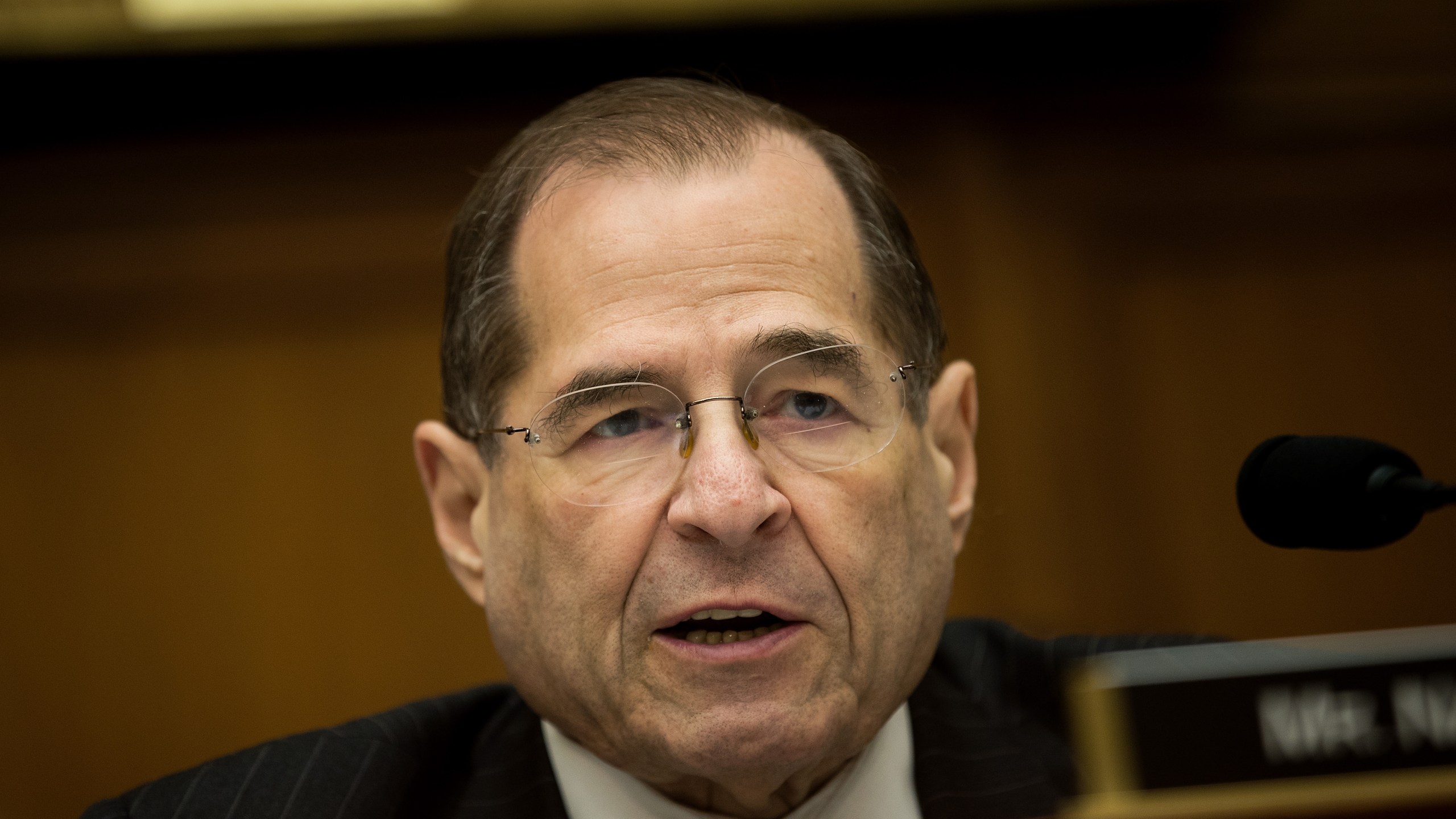 U.S. Rep. Jerrold Nadler (D-NY) speaks during a House Judiciary Subcommittee hearing on the proposed merger of CVS Health and Aetna on Feb. 27, 2018. (Credit: Drew Angerer/Getty Images)