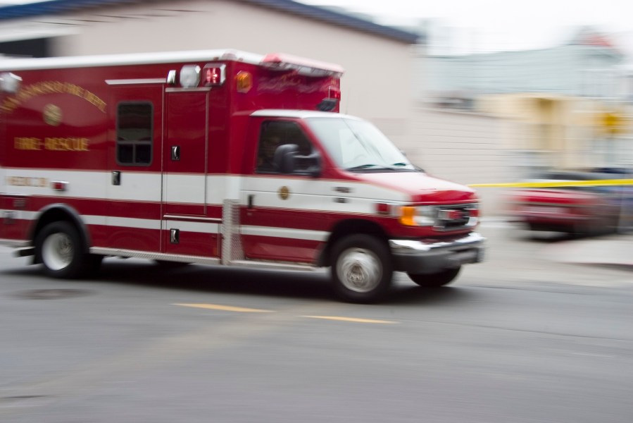 A file image shows a paramedic's ambulance. (Credit: iStock / Getty Images Plus)