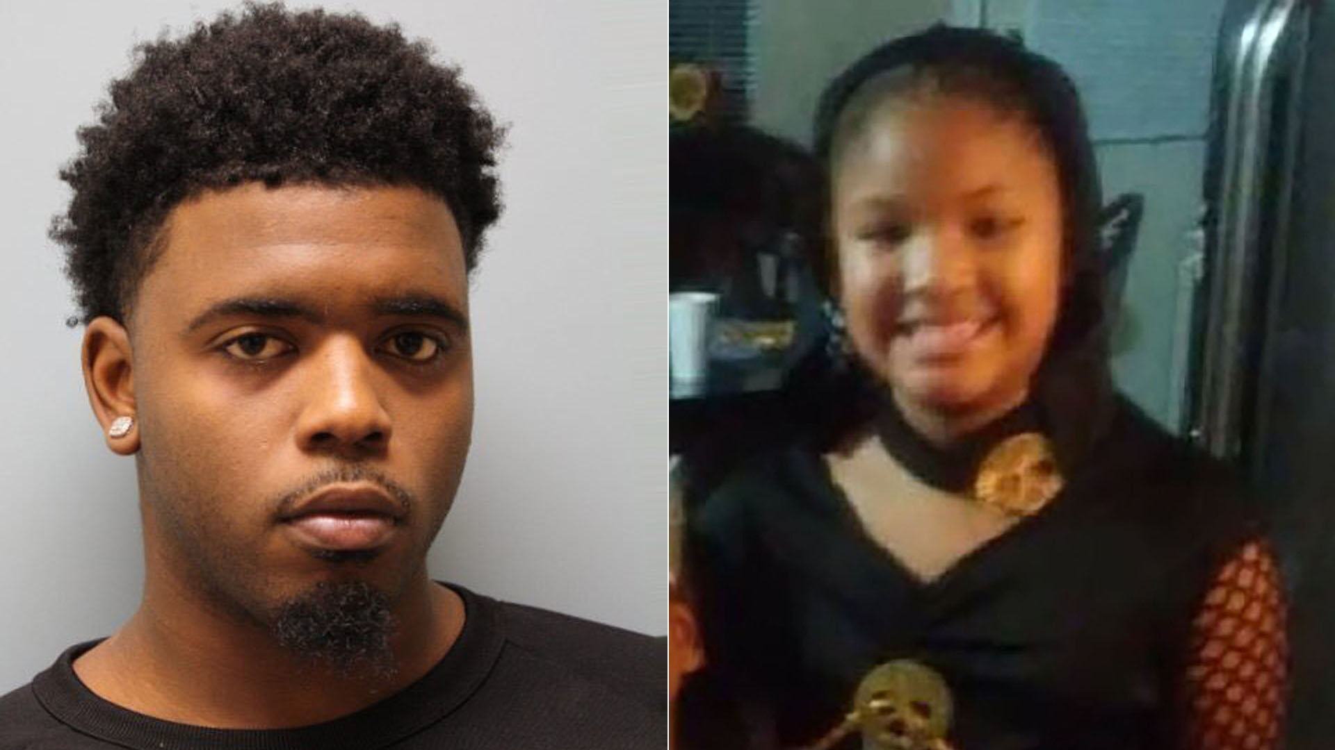 Eric Black Jr., left, and Jazmine Barnes, right, are seen in photos distributed by CNN Wire.