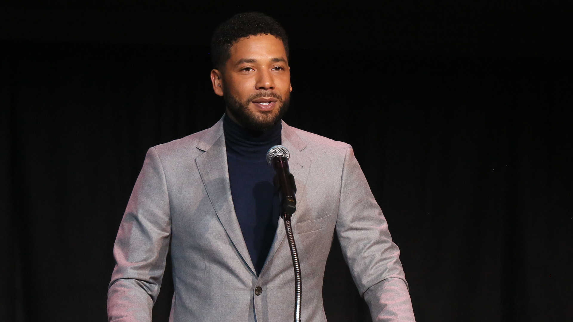 Jussie Smollett speaks at the Children's Defense Fund California's 28th Annual Beat The Odds Awards at Skirball Cultural Center on December 6, 2018 in Los Angeles. (Credit: Gabriel Olsen/Getty Images)