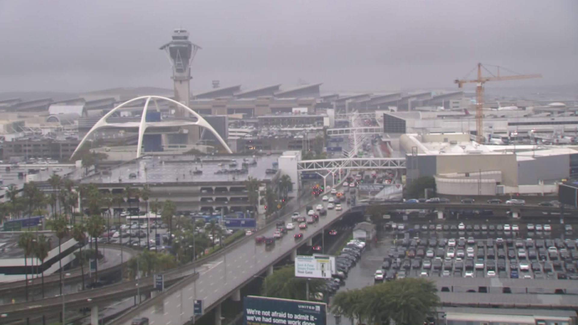 A view of Los Angeles International Airport from an LAX camera on Jan. 31, 2019.