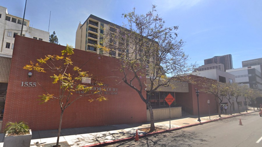 The government-owned property at 1555 Sixth Avenue in San Diego is seen in a Google Maps Street View image from April 2018.