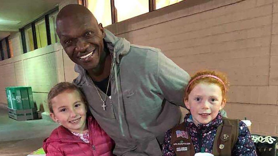 A man bought $540 in cookies so these Girl Scouts could get out of the cold. (Credit: Courtesy Kayla Dillard)