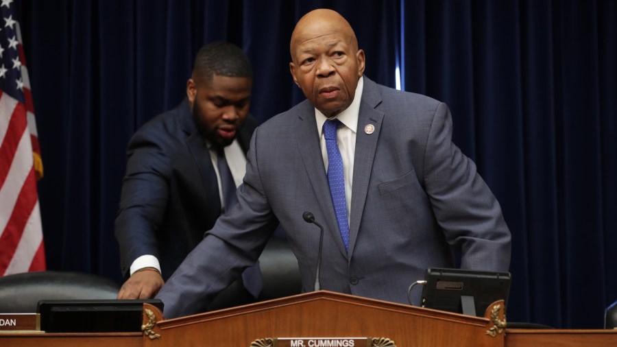 Rep. Elijah Cummings (D-MD), chairman of the House Oversight Committee, arrives to hear testimony from Michael Cohen, former attorney and fixer for President Donald Trump on Feb. 27, 2019 in Washington, D.C. (Credit: Chip Somodevilla/Getty Images)