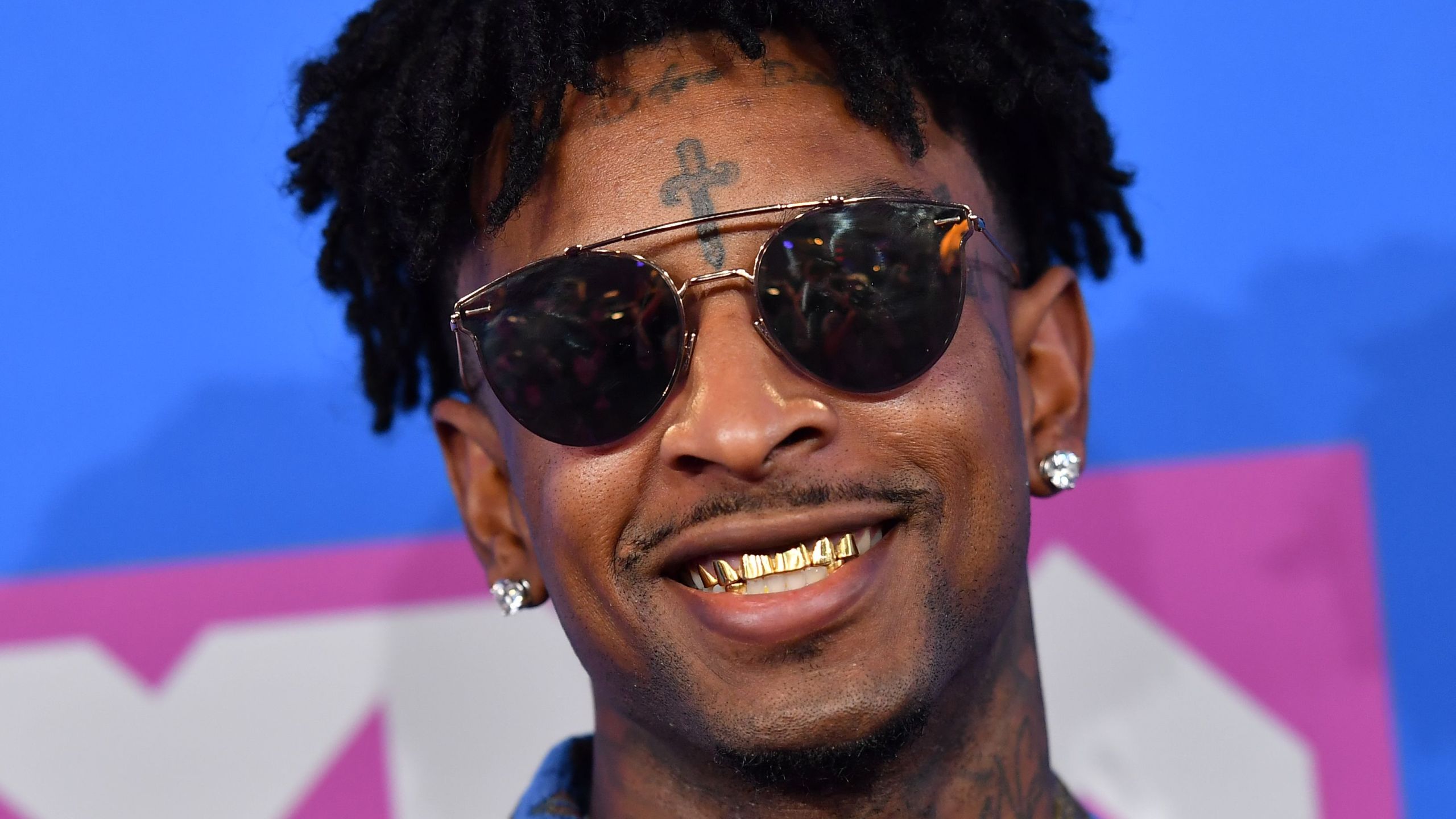 21 Savage attends the 2018 MTV Video Music Awards at Radio City Music Hall on Aug. 20, 2018 in New York City. (Credit: ANGELA WEISS/AFP/Getty Images)