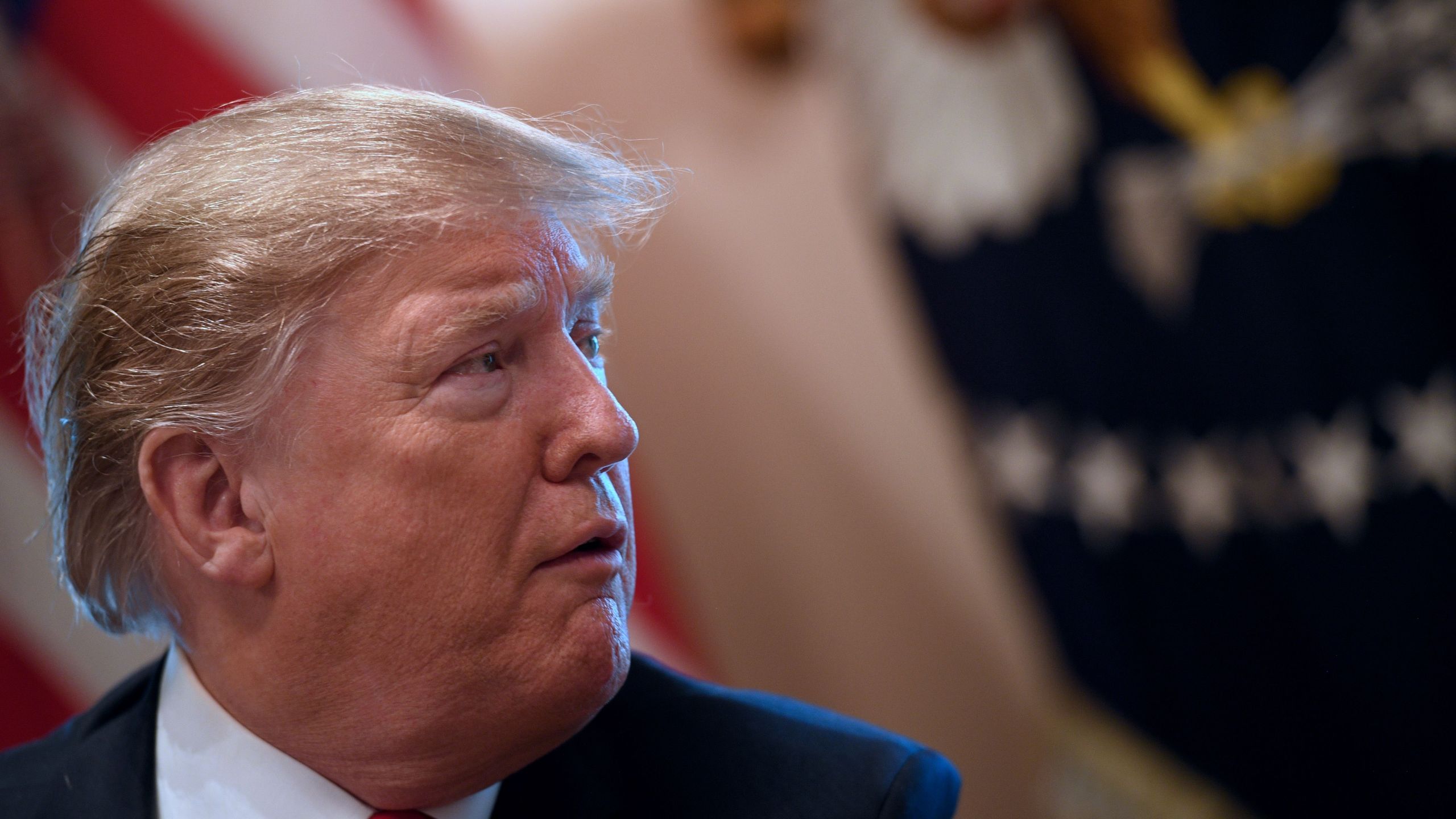 Donald Trump speaks during a meeting on Feb. 1, 2019 in Washington, D.C. (Credit: JIM WATSON/AFP/Getty Images)