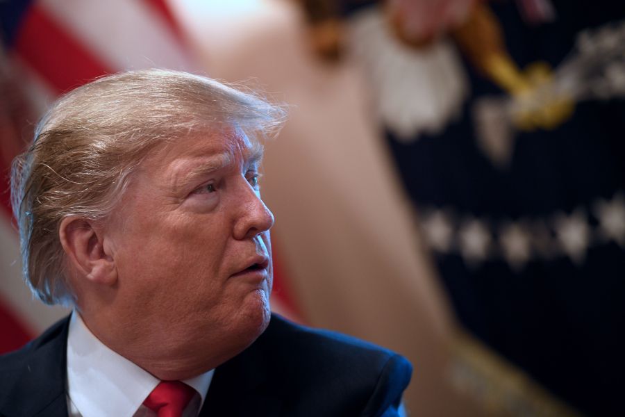 Donald Trump speaks during a meeting on Feb. 1, 2019 in Washington, D.C. (Credit: JIM WATSON/AFP/Getty Images)