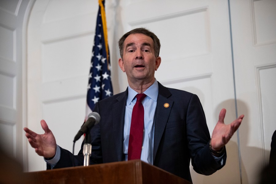 Virginia Governor Ralph Northam speaks with reporters at a press conference at the Governor's mansion on February 2, 2019 in Richmond, Virginia. (Credit: Alex Edelman/Getty Images)