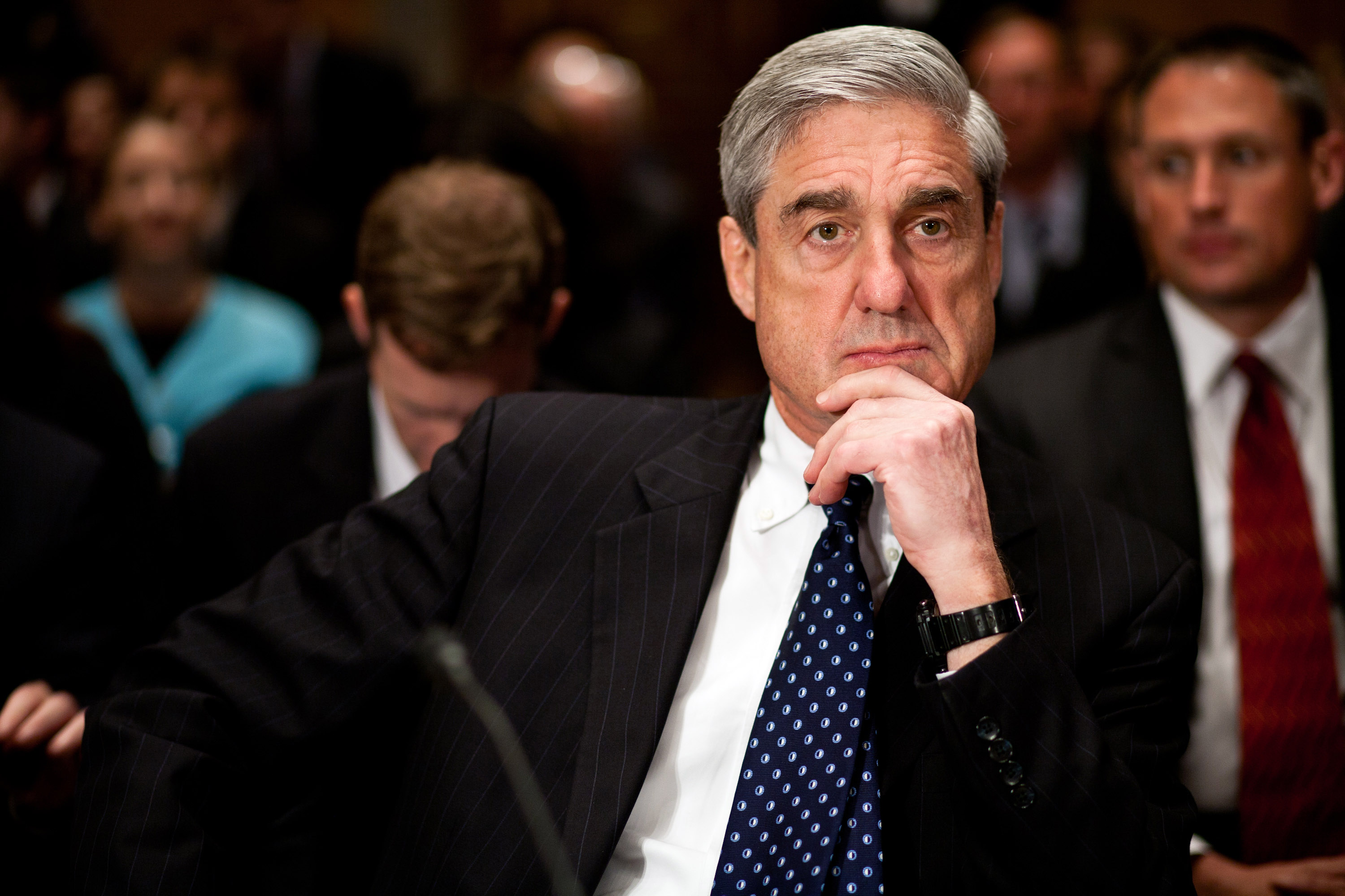 In this file photo, Robert Mueller, then the director of the FBI, arrives for a hearing on Capitol Hill on September 13, 2011 in Washington, DC. (Credit: Brendan Hoffman/Getty Images)