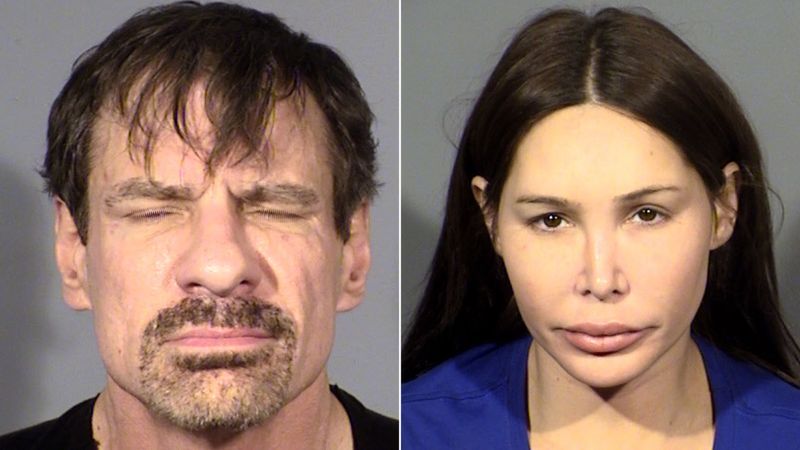 Broadcom co-founder Henry T. Nicholas III, left, and Ashley Fargo, right, are seen in undated photos provided by the Las Vegas Metropolitan Police.