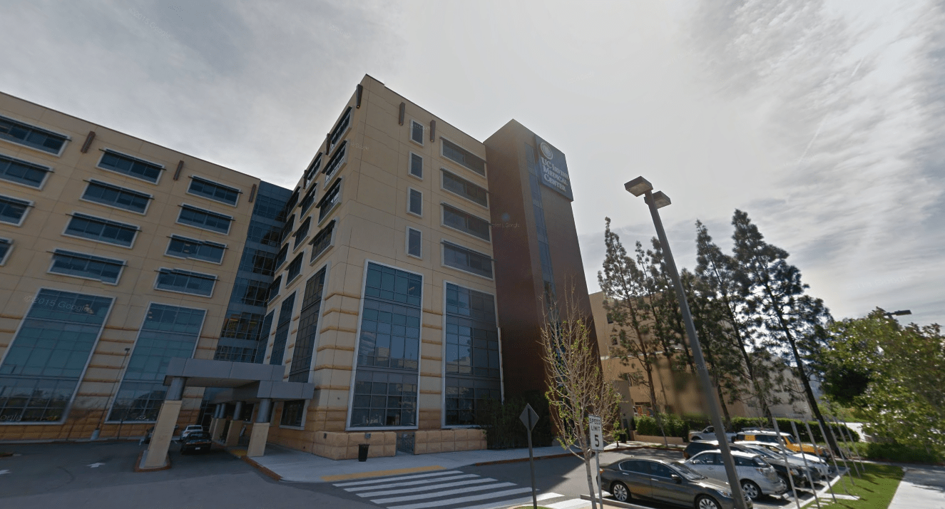 The UCI Medical Center in Orange is seen in a Google Maps street view image on Feb. 9, 2019.